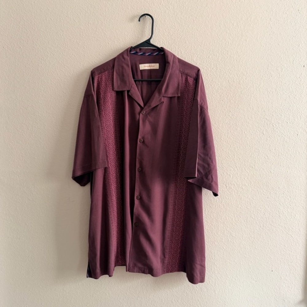 Tommy Bahama Havana Embroidery Silk Button Down